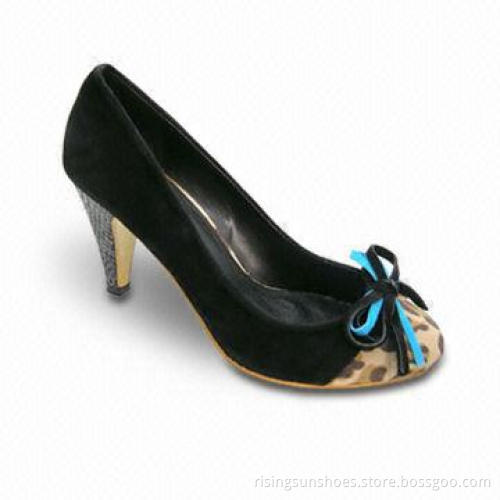 Women's High-heeled Dress Shoes, Fake Suede/Animal Printed Fabric Upper, Nice/Popular Office Pumps